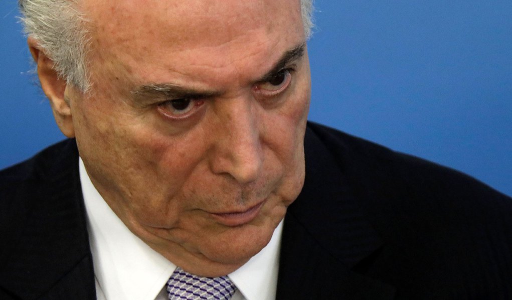 Presidente Michel Temer durante cerimônia em Brasília 05/02/2018 REUTERS/Ueslei Marcelino (Foto: Gustavo Conde) www.brasil247.com - Presidente Michel Temer durante cerimônia em Brasília 05/02/2018 REUTERS/Ueslei Marcelino