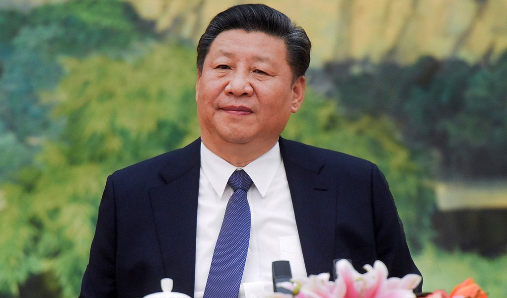 Presidente da China, Xi Jinping, durante reunião em Pequim 12/03/2018 REUTERS/Etienne Oliveau (Foto: Paulo Emílio) Presidente da China, Xi Jinping, durante reunião em Pequim 12/03/2018 REUTERS/Etienne Oliveau