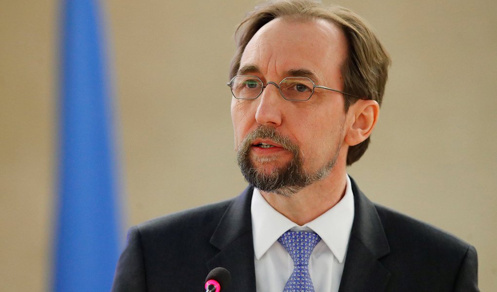 Chefe de direitos humanos da Organização das Nações Unidas (ONU), Zeid Ra'ad al-Hussein, em Genebra, na Suíça 26/02/2018 REUTERS/Denis Balibouse (Foto: Paulo Emílio) Chefe de direitos humanos da Organização das Nações Unidas (ONU), Zeid Ra'ad al-Hussein, em Genebra, na Suíça 26/02/2018 REUTERS/Denis Balibouse