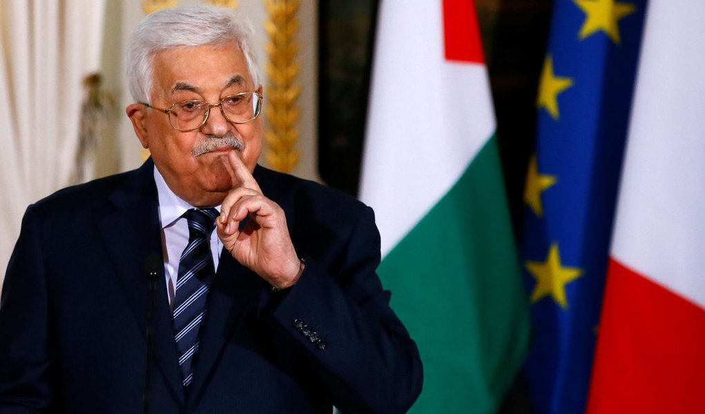 Presidente palestino, Mahmoud Abbas, durante coletiva de imprensa no Palácio do Eliseu, em Paris 22/12/2017 REUTERS/Francois Mori (Foto: Paulo Emílio) Presidente palestino, Mahmoud Abbas, durante coletiva de imprensa no Palácio do Eliseu, em Paris 22/12/2017 REUTERS/Francois Mori