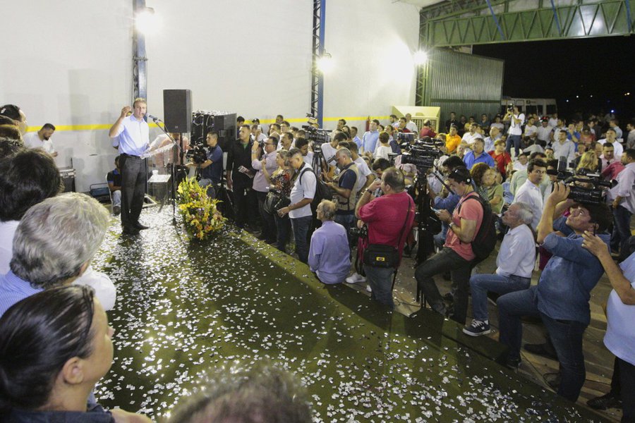 Cerimônia de assinatura da ordem de serviço para as obras de reforço do pátio do Aeroporto Orlando Bezerra de Menezes Local: Juazeiro do Norte (Foto: Fatima 247) Cerimônia de assinatura da ordem de serviço para as obras de reforço do pátio do Aeroporto Orlando Bezerra de Menezes Local: Juazeiro do Norte