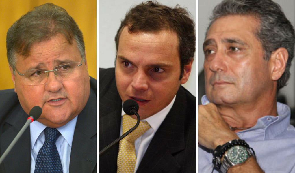 Geddel, Funaro e Saud (Foto: Giuliana Miranda) Geddel, Funaro e Saud