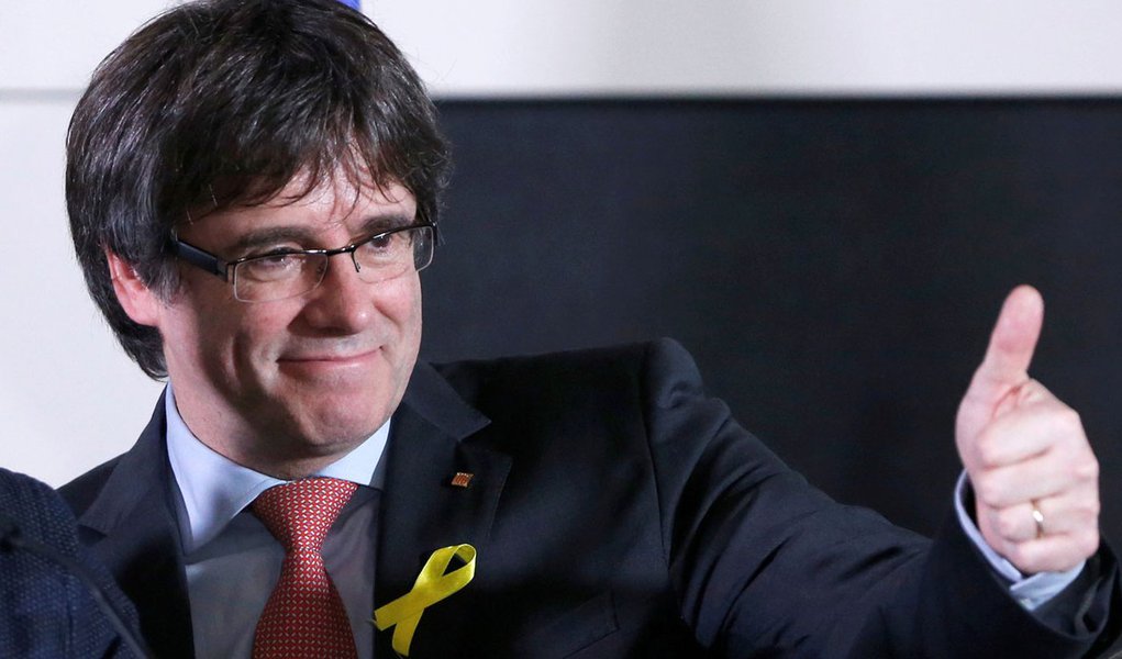 Presidente destituído da Catalunha Carles Puigdemont em Bruxelas, na Bélgica 21/12/2017 REUTERS/Francois Lenoir (Foto: Paulo Emílio) Presidente destituído da Catalunha Carles Puigdemont em Bruxelas, na Bélgica 21/12/2017 REUTERS/Francois Lenoir