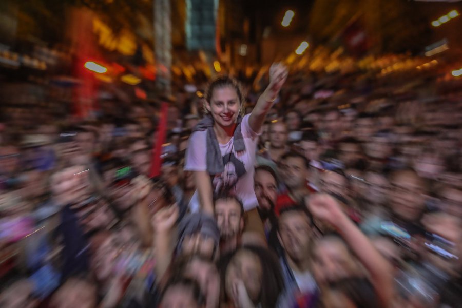 Ato em defesa de Lula em Chapecó (Foto: Gustavo Castañon) Ato em defesa de Lula em Chapecó