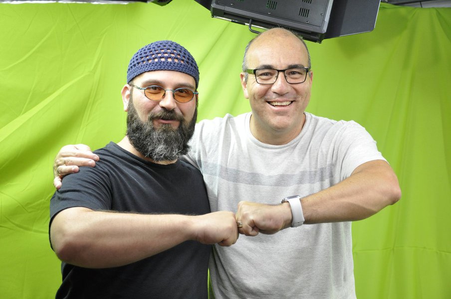 Gustavo Conde e Leonardo Attuch (Foto: Leonardo Attuch) Gustavo Conde e Leonardo Attuch