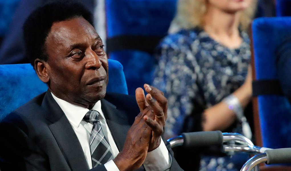 Soccer Football - 2018 FIFA World Cup Draw - State Kremlin Palace, Moscow, Russia - December 1, 2017 Pele during the draw REUTERS/Maxim Shemetov (Foto: Paulo Emílio) Soccer Football - 2018 FIFA World Cup Draw - State Kremlin Palace, Moscow, Russia - December 1, 2017 Pele during the draw REUTERS/Maxim Shemetov