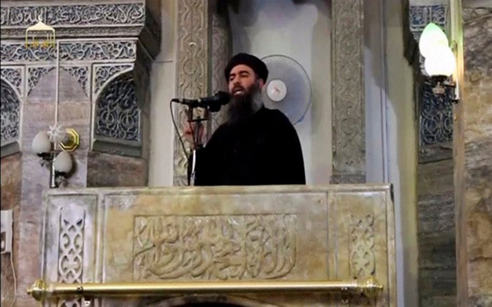 Foto do homem que acredita-se ser o recluso líder do Estado Islâmico, Abu Bakr al-Baghdadi, em Mosul. 05/07/2014 REUTERS/Redes Sociais via Reuters TV (Foto: Leonardo Attuch) Foto do homem que acredita-se ser o recluso líder do Estado Islâmico, Abu Bakr al-Baghdadi, em Mosul. 05/07/2014 REUTERS/Redes Sociais via Reuters TV