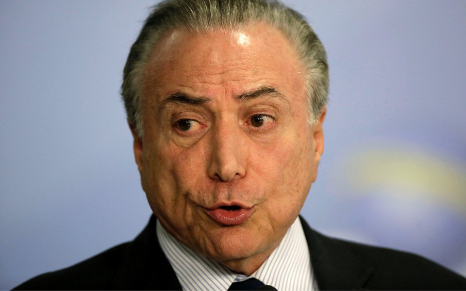 Temer faz discurso no Palácio do Planalto 28/9/2017 REUTERS/Ueslei Marcelino (Foto: Charles Nisz) Temer faz discurso no Palácio do Planalto 28/9/2017 REUTERS/Ueslei Marcelino