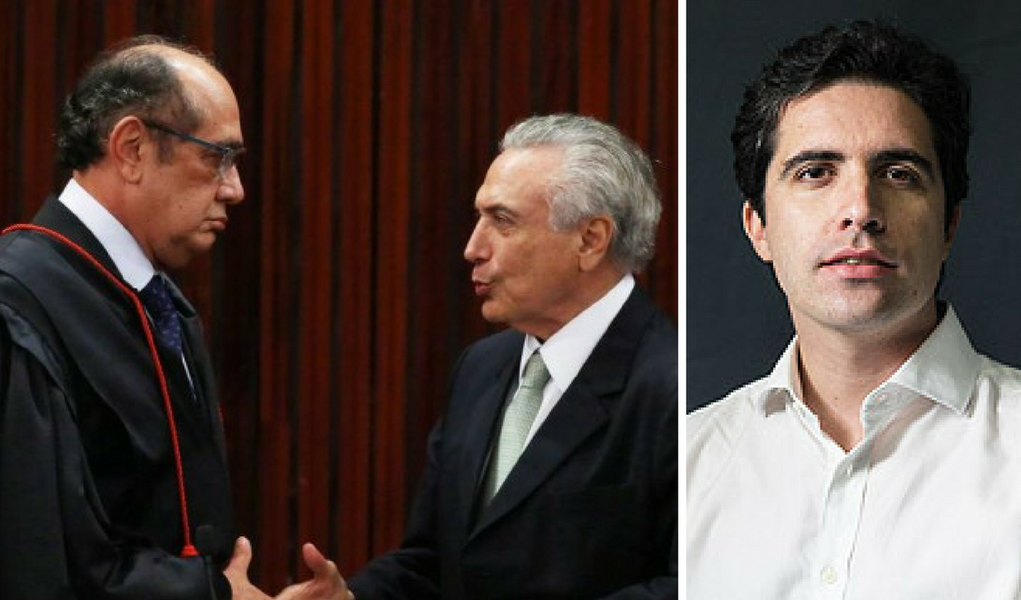 Mello Franco, Gilmar mendes, Michel Temer (Foto: Giuliana Miranda) Mello Franco, Gilmar mendes, Michel Temer