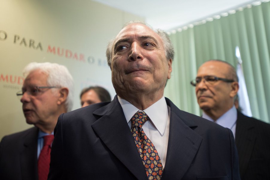 17/03/2015- Brasília- DF, Brasil- Michel Temer, Padilha, Moreira franco (Foto: Giuliana Miranda) 17/03/2015- Brasília- DF, Brasil- Michel Temer, Padilha, Moreira franco