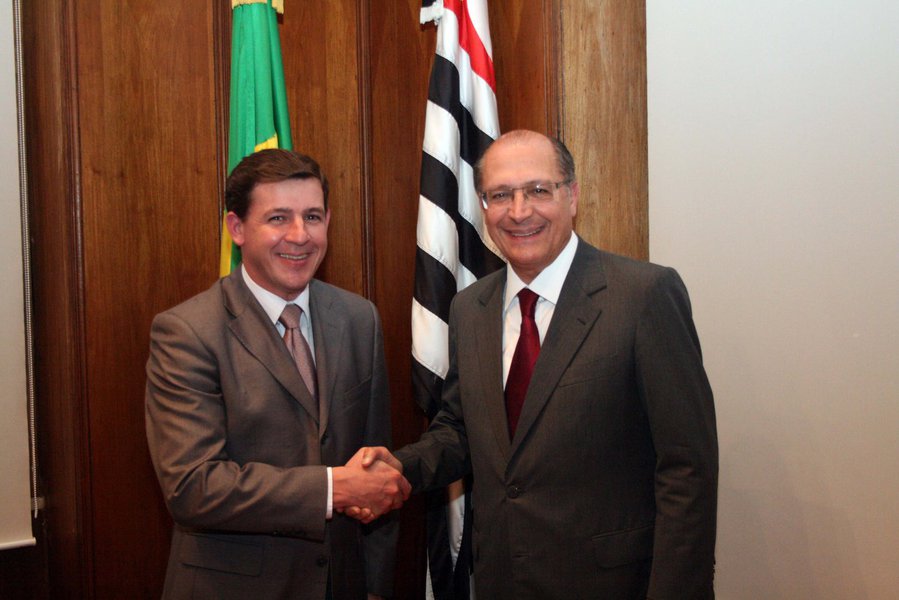 Orlando Morando e Alckmin (Foto: Giuliana Miranda) Orlando Morando e Alckmin