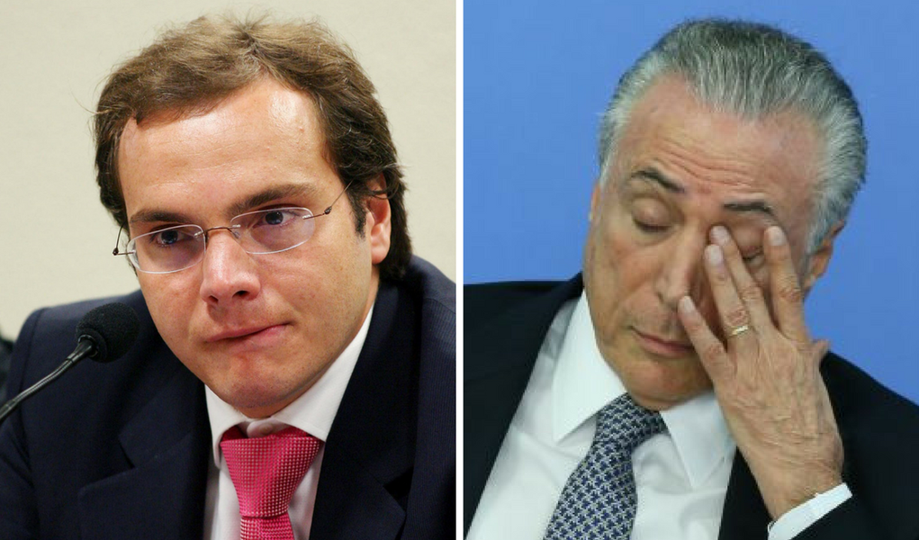 Funaro e Temer (Foto: Paulo Emílio) Funaro e Temer