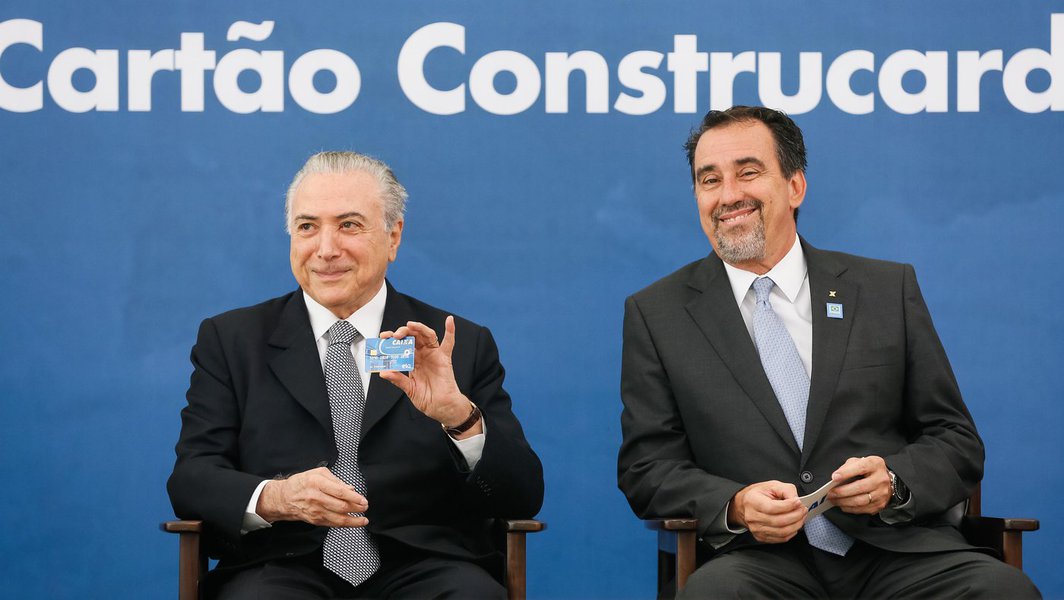 (Brasília - DF 24/11/2016) Presidente Michel Temer durante cerimônia de apresentação do Novo Cartão Construcard. Foto: Beto Barata/PR (Foto: Aquiles Lins) (Brasília - DF 24/11/2016) Presidente Michel Temer durante cerimônia de apresentação do Novo Cartão Construcard. Foto: Beto Barata/PR