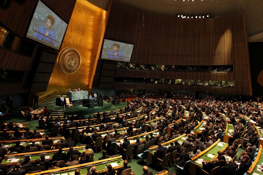 Ex-presidente Dilma na ONU. Foto: EBC (Foto: Charles Nisz) Ex-presidente Dilma na ONU. Foto: EBC
