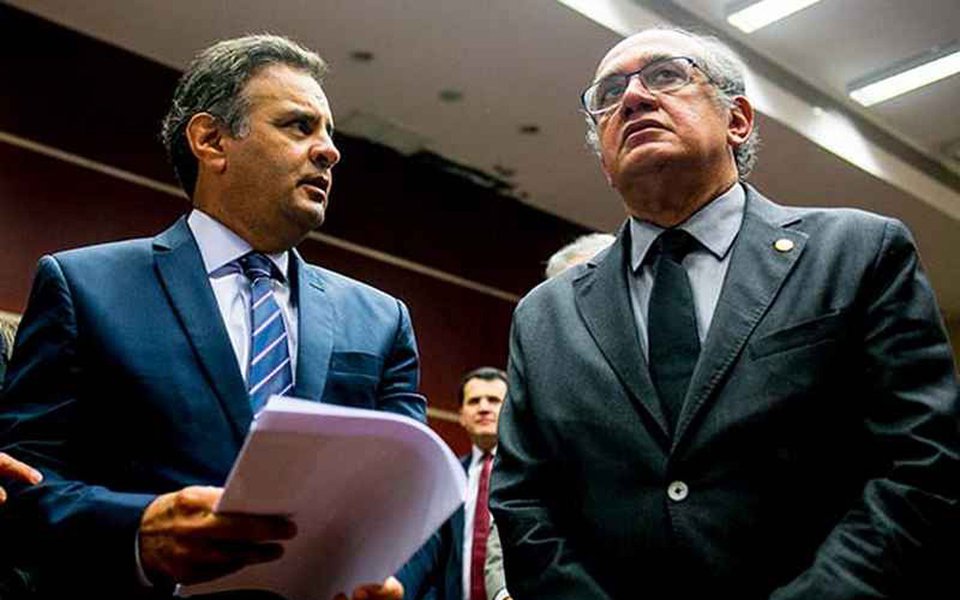 aécio e gilmar (Foto: Paulo Emílio) aécio e gilmar