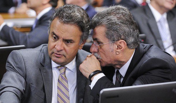 senador Romero Jucá (PMDB-RR);
senador Aécio Neves (PSDB-MG)
(Foto: Ayrton Centeno)
senador Romero Jucá (PMDB-RR);
senador Aécio Neves (PSDB-MG)