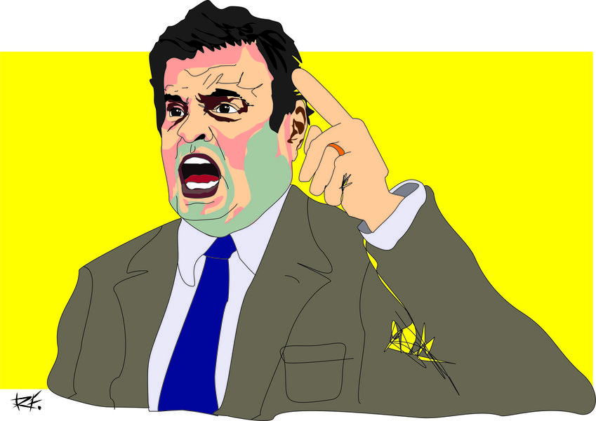 Aécio Neves ilustração (Foto: Ricardo Fonseca) Aécio Neves ilustração