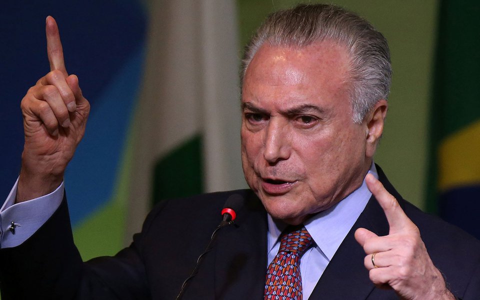 Presidente Michel Temer durante conferência em Brasília 22/08/2017 REUTERS/Adriano Machado (Foto: Valmir Prascidelli) Presidente Michel Temer durante conferência em Brasília 22/08/2017 REUTERS/Adriano Machado