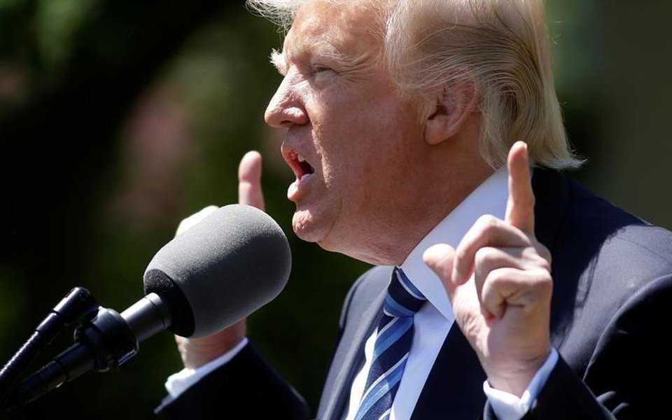 Presidente dos Estados Unidos, Donald Trump, em evento na Casa Branca, em Washington. 02/05/2017 REUTERS/Joshua Roberts (Foto: Leonardo Attuch) Presidente dos Estados Unidos, Donald Trump, em evento na Casa Branca, em Washington. 02/05/2017 REUTERS/Joshua Roberts