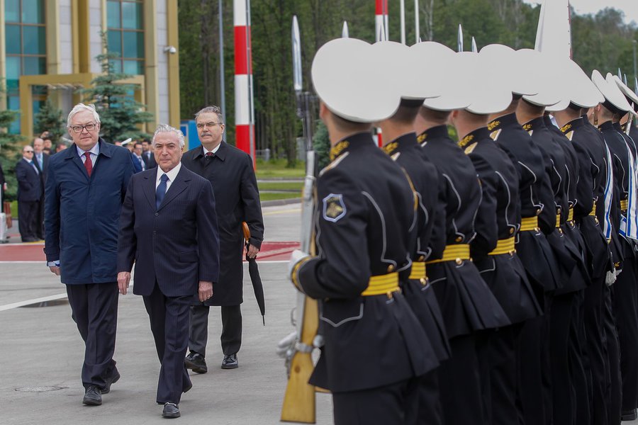 (Moscou - Rússia, 22/06/2017) Presidente da República, Michel Temer durante cerimônia oficial de partida da Federação da Rússia. Foto: Beto Barata/PR (Foto: Gisele Federicce) (Moscou - Rússia, 22/06/2017) Presidente da República, Michel Temer durante cerimônia oficial de partida da Federação da Rússia. Foto: Beto Barata/PR