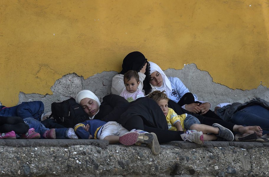 Refugiados (Foto: Charles Nisz) Refugiados