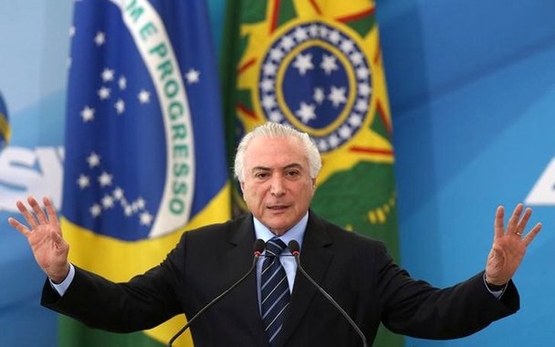 Presidente Michel Temer em cerimônia no Palácio do Planalto, em Brasília 13/07/2017 REUTERS/Adriano Machado (Foto: Manu Mantovani) Presidente Michel Temer em cerimônia no Palácio do Planalto, em Brasília 13/07/2017 REUTERS/Adriano Machado