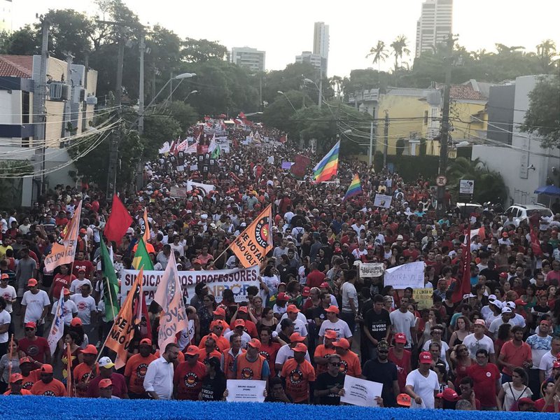 Greve geral em Recife (Foto: Giuliana Miranda) Greve geral em Recife