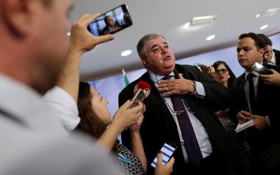 Deputado Carlos Marun, presidente da comissão especial da reforma da Previdência, no Palácio do Planalto em Brasília 11/04/2017 REUTERS/Ueslei Marcelino (Foto: Aquiles Lins) Deputado Carlos Marun, presidente da comissão especial da reforma da Previdência, no Palácio do Planalto em Brasília 11/04/2017 REUTERS/Ueslei Marcelino