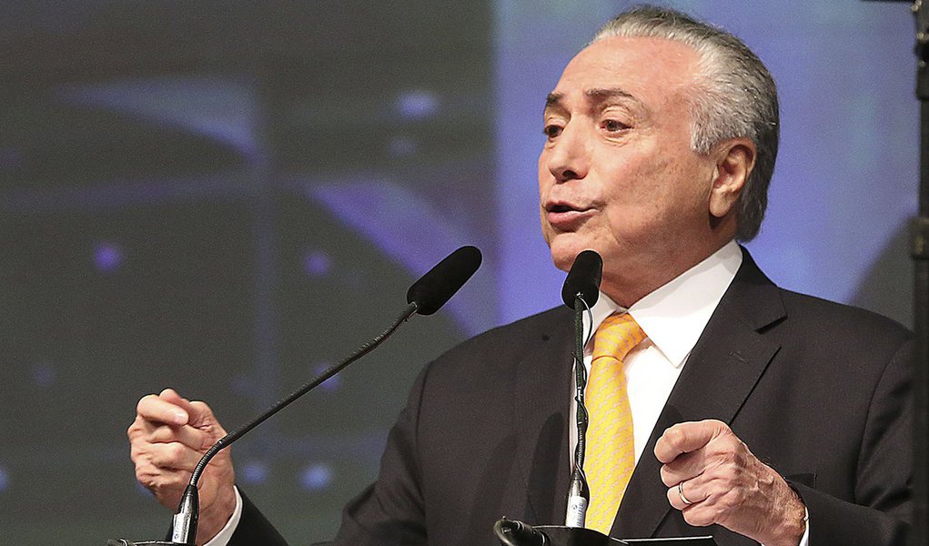 Brasília - O presidente Michel Temer, ministros e parlamentares participam da abertura da 20ª Marcha a Brasília em Defesa dos Municípios (Antonio Cruz/Agência Brasil) (Foto: Giuliana Miranda) Brasília - O presidente Michel Temer, ministros e parlamentares participam da abertura da 20ª Marcha a Brasília em Defesa dos Municípios (Antonio Cruz/Agência Brasil)