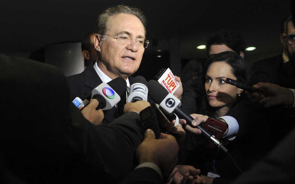 Presidente do Senado Federal, senador Renan Calheiros (PMDB-AL), concede entrevista. Foto: Jane de Araújo/Agência Senado (Foto: Gisele Federicce) Presidente do Senado Federal, senador Renan Calheiros (PMDB-AL), concede entrevista. Foto: Jane de Araújo/Agência Senado