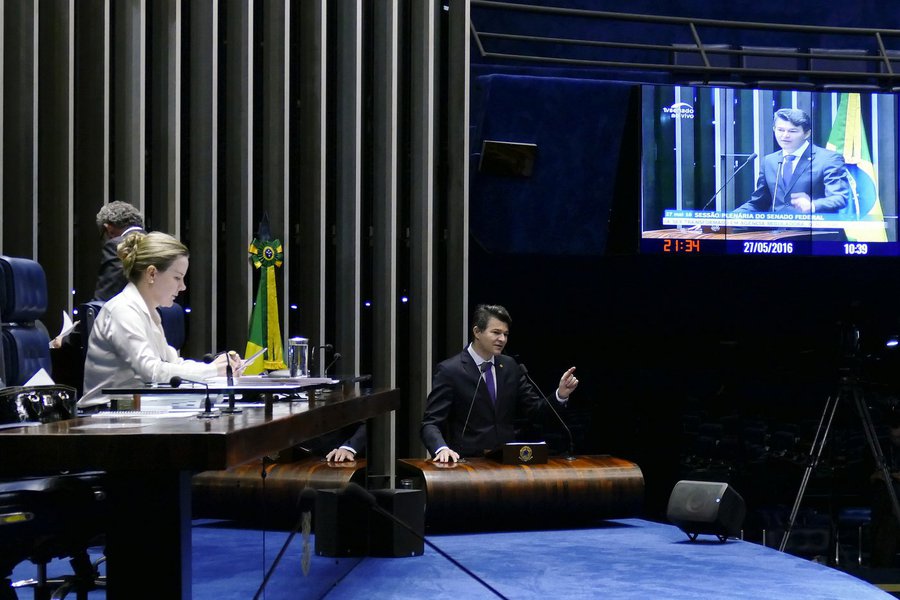 José Medeiros (PSD-MT) no plenário do Senado (Foto: Giuliana Miranda) José Medeiros (PSD-MT) no plenário do Senado