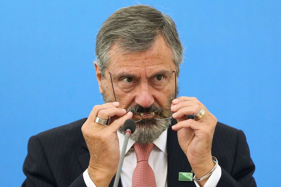 Ministro da Justiça, Torquato Jardim (Foto: Paulo Emílio) Ministro da Justiça, Torquato Jardim