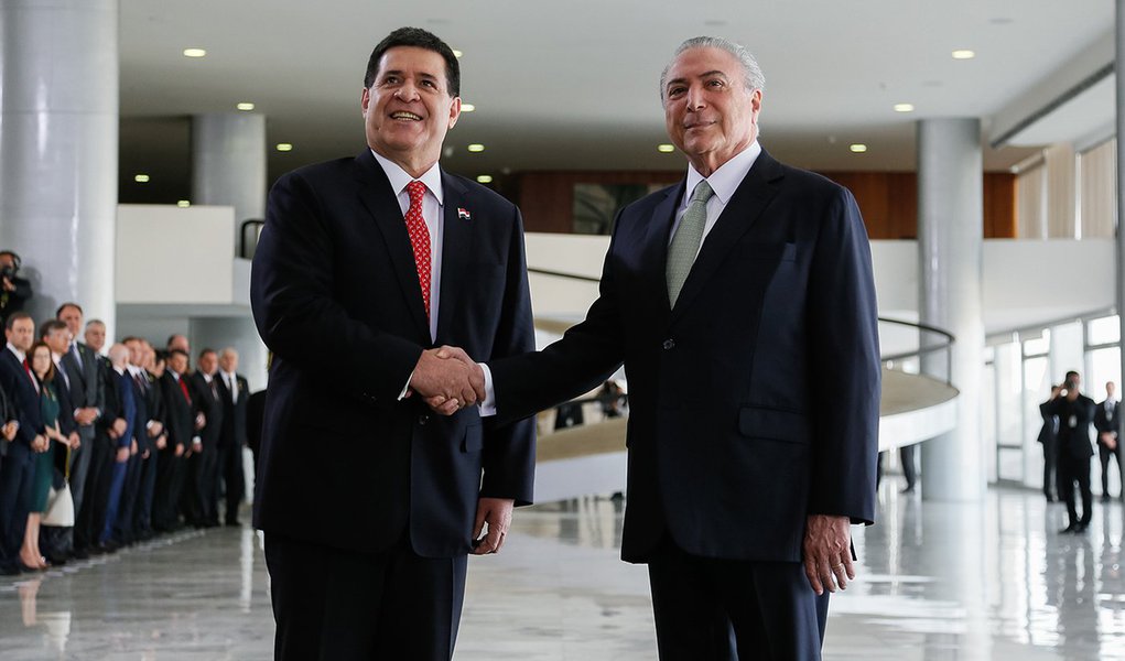 (Brasília - DF, 21/08/2017) Visita Oficial do Presidente do Paraguai, Horacio Cartes. Foto: Beto Barata/PR (Foto: Paulo Emílio) (Brasília - DF, 21/08/2017) Visita Oficial do Presidente do Paraguai, Horacio Cartes. Foto: Beto Barata/PR