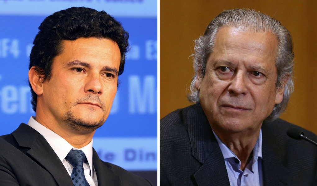 José Dirceu e Sergio Moro (Foto: Giuliana Miranda) www.brasil247.com - José Dirceu e Sergio Moro