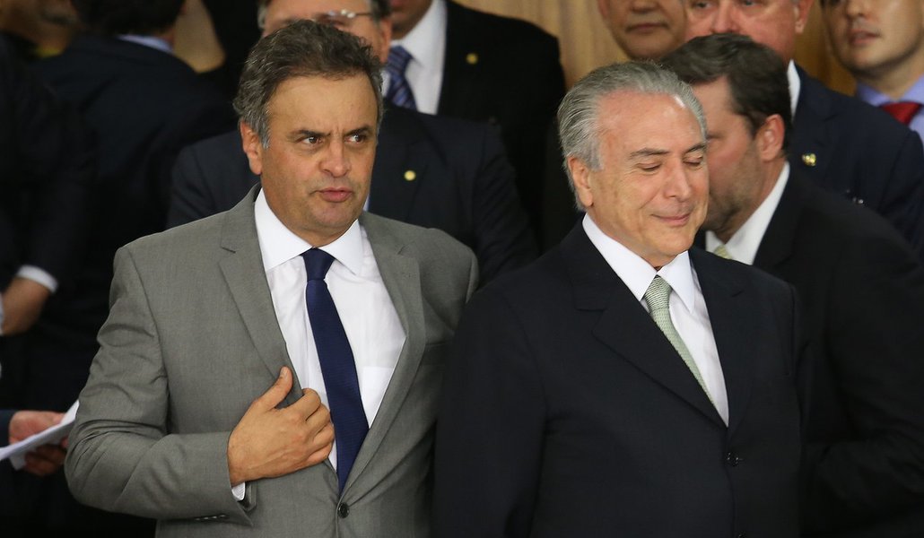 aécio temer (Foto: Alex Solnik) aécio temer