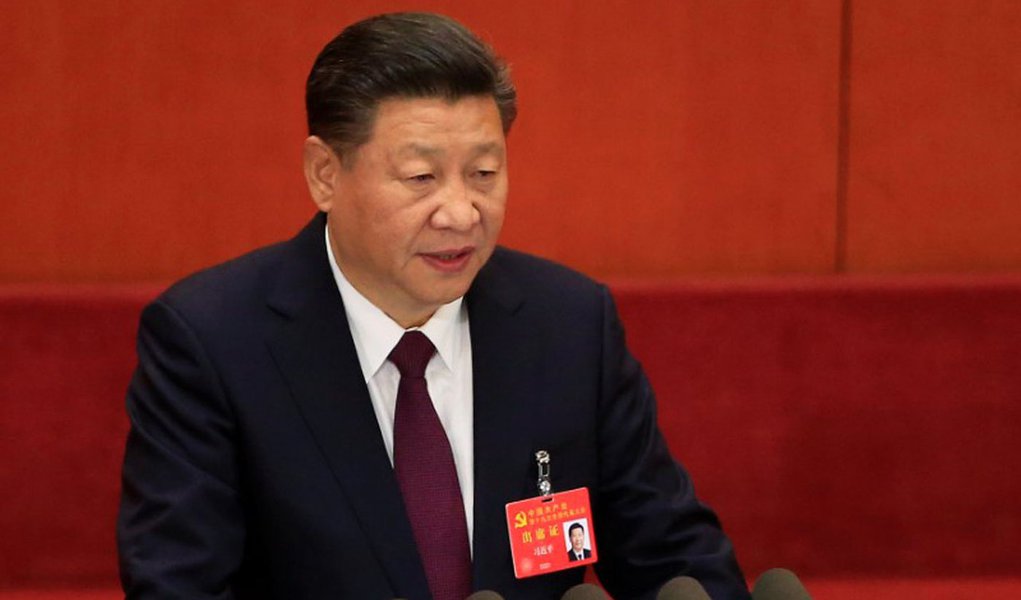 Presidente da China, Xi Jinping, durante pronunciamento em congresso, em Pequim 18/10/2017 REUTERS/Aly Song (Foto: Leonardo Attuch) Presidente da China, Xi Jinping, durante pronunciamento em congresso, em Pequim 18/10/2017 REUTERS/Aly Song