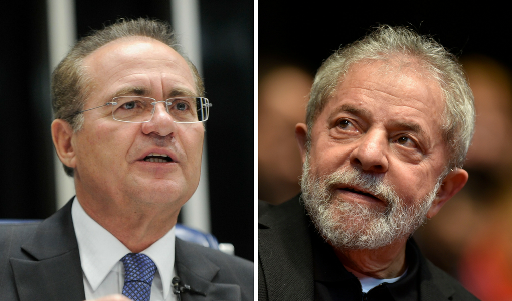 Renan Calheiros e Lula (Foto: Giuliana Miranda) Renan Calheiros e Lula