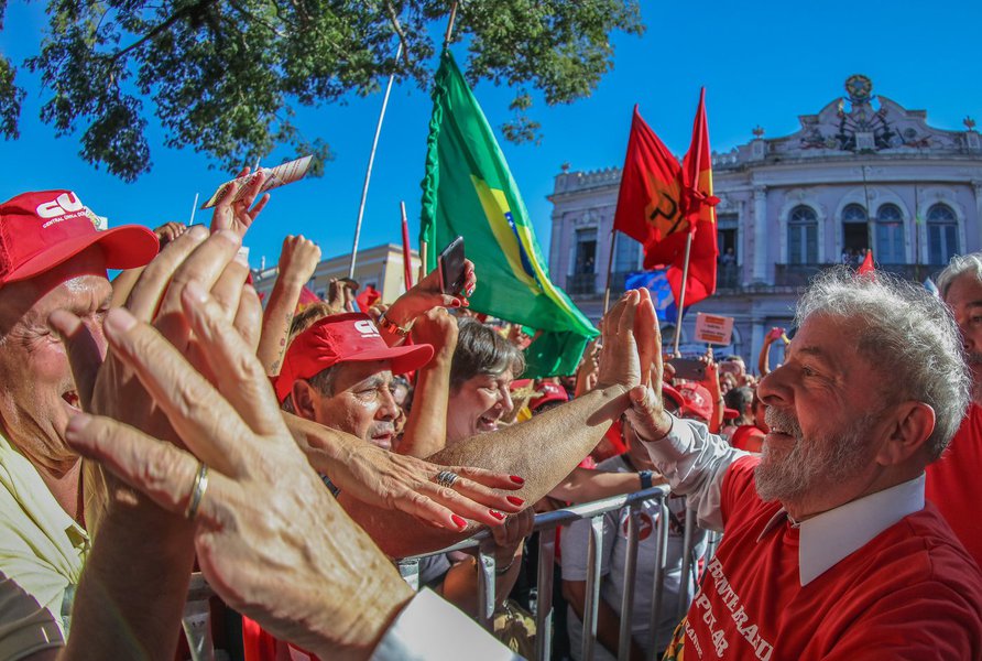 Lula em Rio Grande (Foto: José Barbacena) Lula em Rio Grande