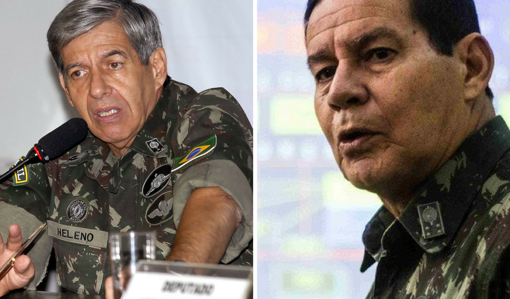 Augusto Heleno e Mourão (Foto: Edison Brito) Augusto Heleno e Mourão