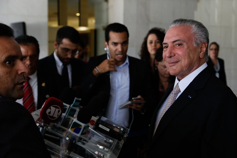 (Brasília - DF, 20/04/2017) Coletiva do Presidente Michel Temer. Foto: Marcos Corrêa/PR (Foto: Gisele Federicce) (Brasília - DF, 20/04/2017) Coletiva do Presidente Michel Temer. Foto: Marcos Corrêa/PR