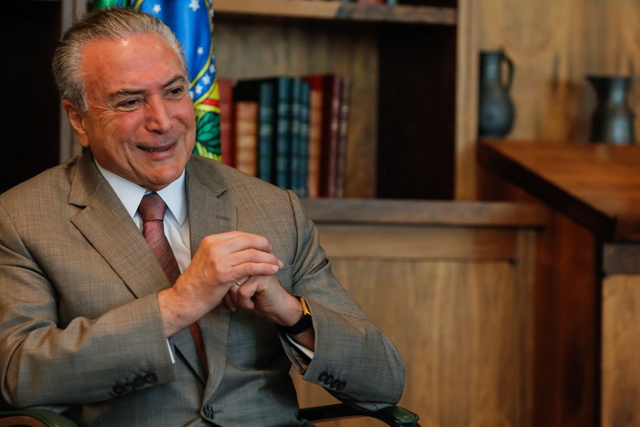 (Brasília - DF, 15/05/2017) Presidente Michel Temer durante entrevista para o programa Frente a Frente da Rede Vida. Foto: Marcos Corrêa/PR (Foto: Gisele Federicce) (Brasília - DF, 15/05/2017) Presidente Michel Temer durante entrevista para o programa Frente a Frente da Rede Vida. Foto: Marcos Corrêa/PR