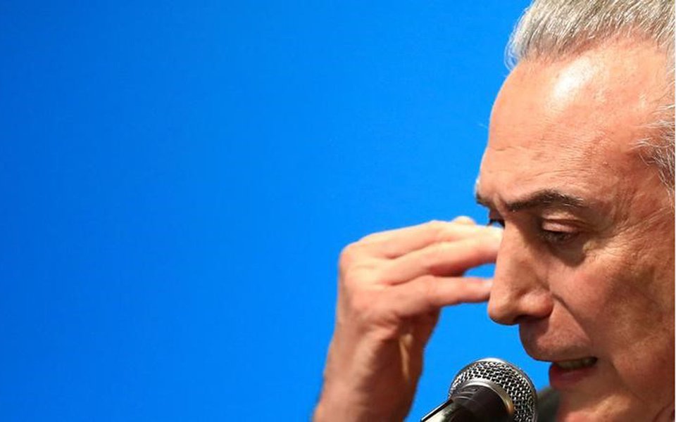 Presidente Michel Temer durante cerimônia em São Paulo 08/08/2017 REUTERS/Leonardo Benassatto (Foto: Leonardo Attuch) Presidente Michel Temer durante cerimônia em São Paulo 08/08/2017 REUTERS/Leonardo Benassatto