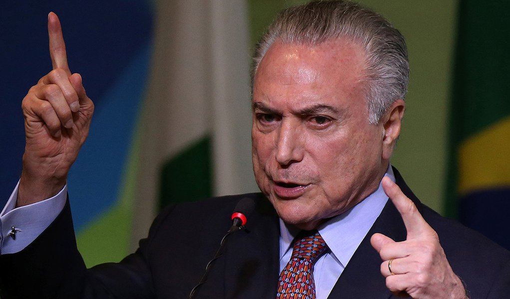Temer faz discurso em Brasília 22/8/2017 REUTERS/Adriano Machado (Foto: Romulo Faro) Temer faz discurso em Brasília 22/8/2017 REUTERS/Adriano Machado