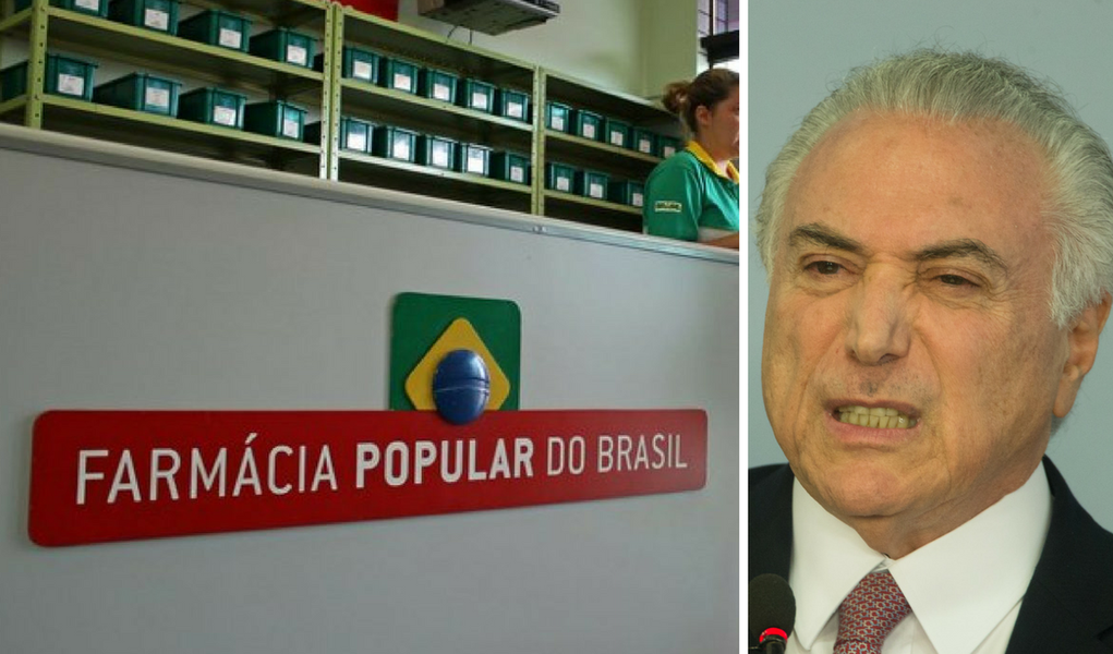Temer, farmácia popular, remédios (Foto: Gustavo Conde) Temer, farmácia popular, remédios