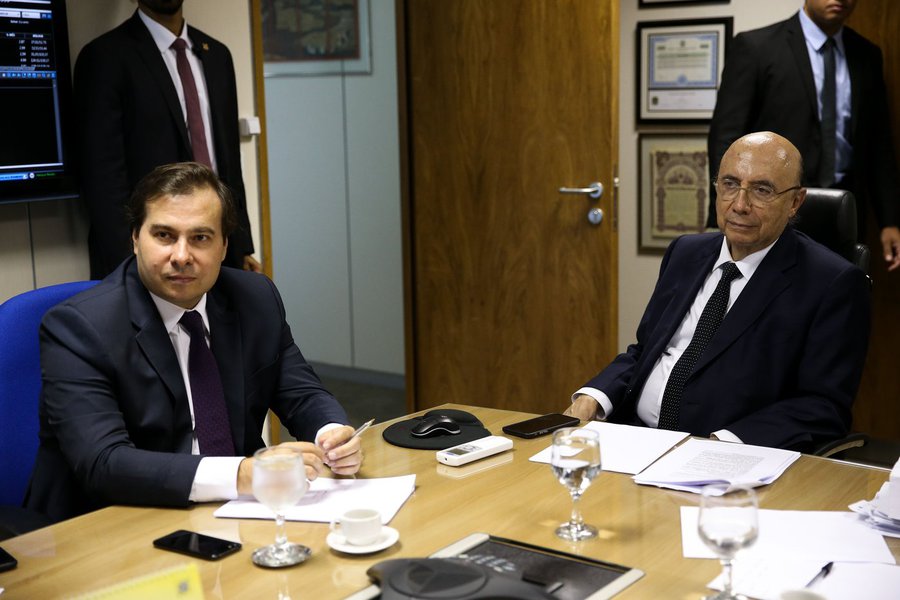 Rodrigo Maia Henrique Meirelles (Foto: Gisele Federicce) Rodrigo Maia Henrique Meirelles