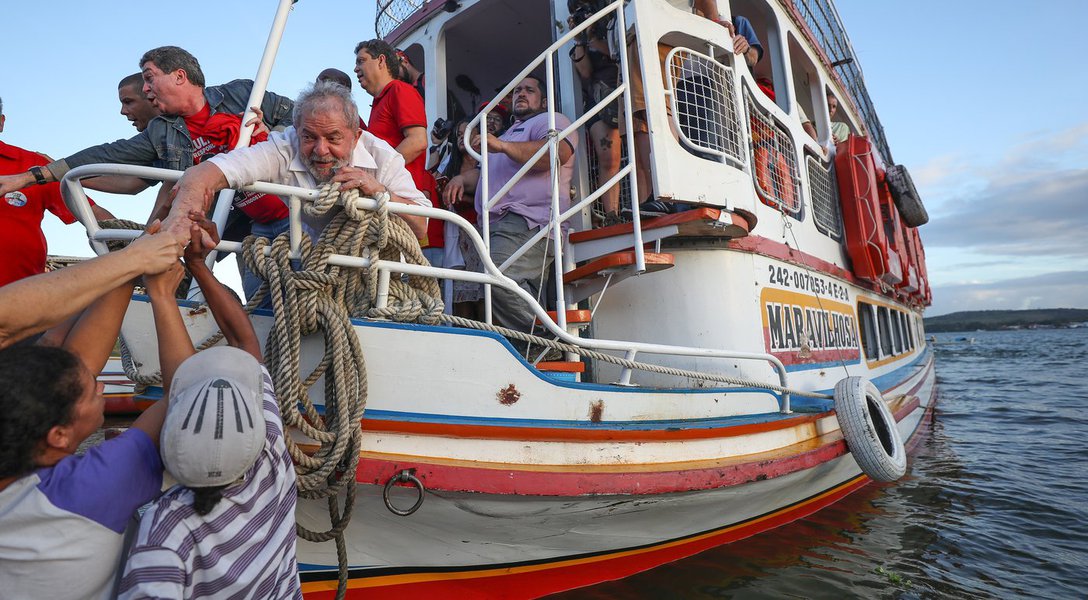 Lula no São Francisco (Foto: Leonardo Attuch) Lula no São Francisco