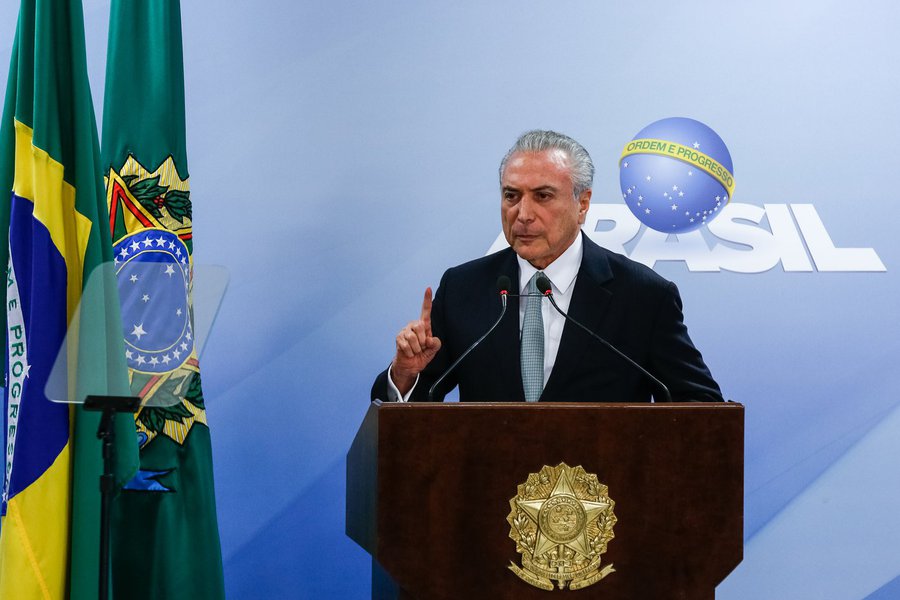(Brasília - DF, 18/05/2017) Pronunciamento do Presidente da República, Michel Temer à imprensa. Foto: Marcos Corrêa/PR (Foto: Voney Malta) (Brasília - DF, 18/05/2017) Pronunciamento do Presidente da República, Michel Temer à imprensa. Foto: Marcos Corrêa/PR