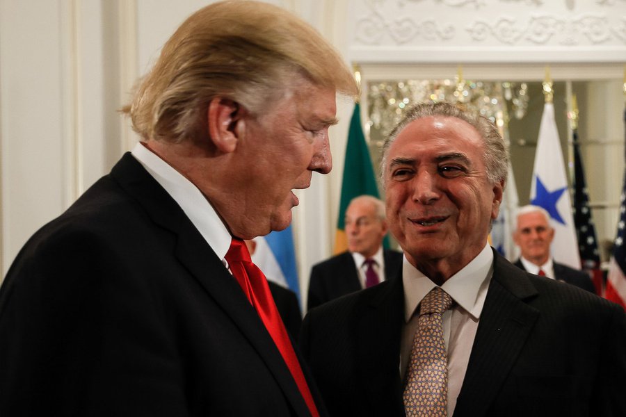 Temer e Trump (Foto: Fernando Rosa) Temer e Trump