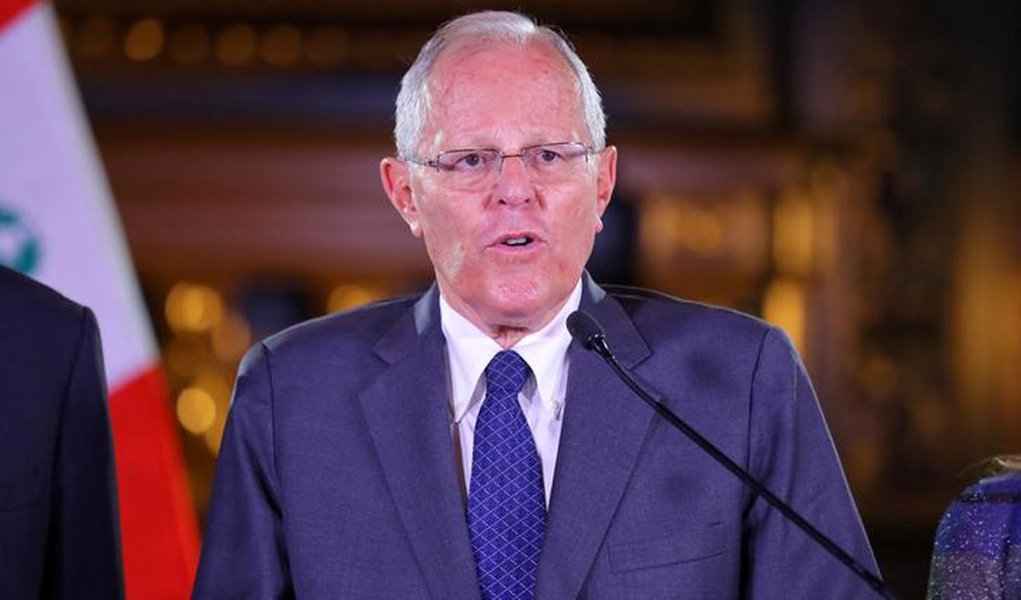 Presidente do Peru, Pedro Pablo Kuczynski, durante pronunciamento no Palácio do Governo em Lima 20/12/2017 Palácio do Governo do Peru/Divulgação via Reuters (Foto: Gisele Federicce) Presidente do Peru, Pedro Pablo Kuczynski, durante pronunciamento no Palácio do Governo em Lima 20/12/2017 Palácio do Governo do Peru/Divulgação via Reuters