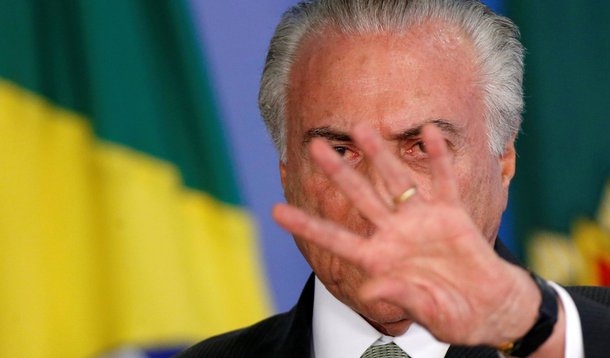 Presidente Michel Temer no Palácio do Planalto 15/12/2017 REUTERS/Adriano Machado (Foto: Eliezer Gomes) Presidente Michel Temer no Palácio do Planalto 15/12/2017 REUTERS/Adriano Machado